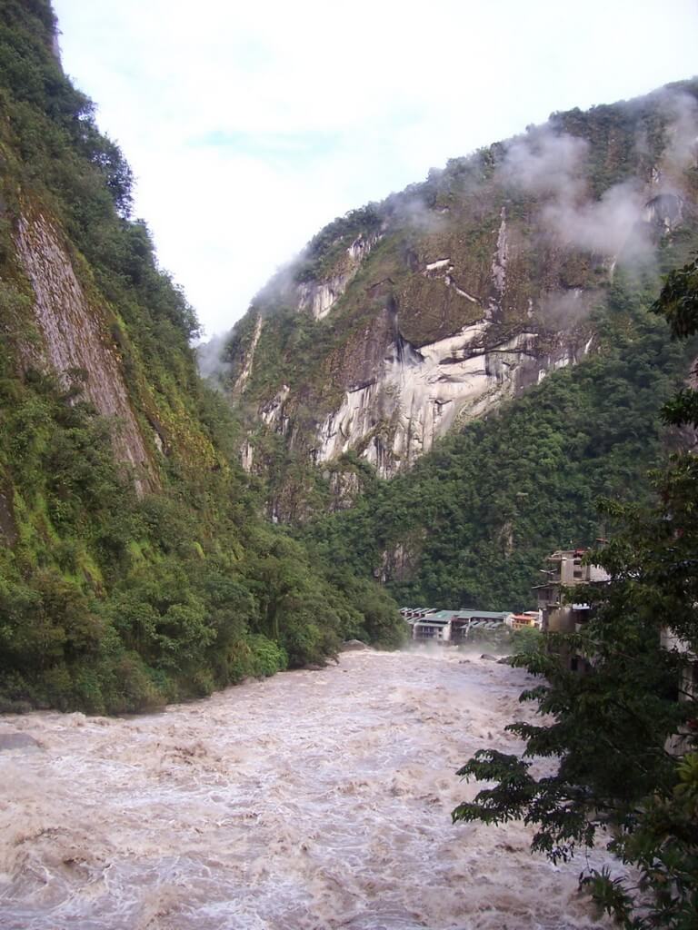 Raging Urubamba River, Aguas Calientes, Peru