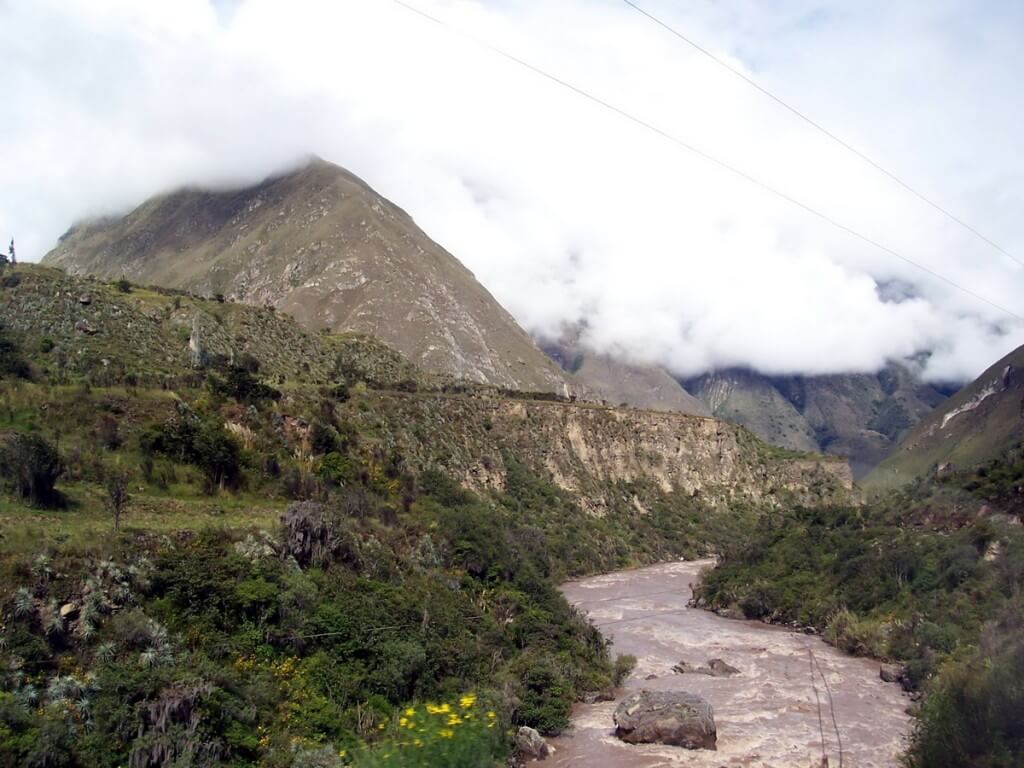 Urubamba River near Cusco, Peru, South America