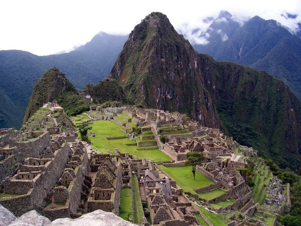 An image of Machu Picchu in Urubamba Province, Peru.