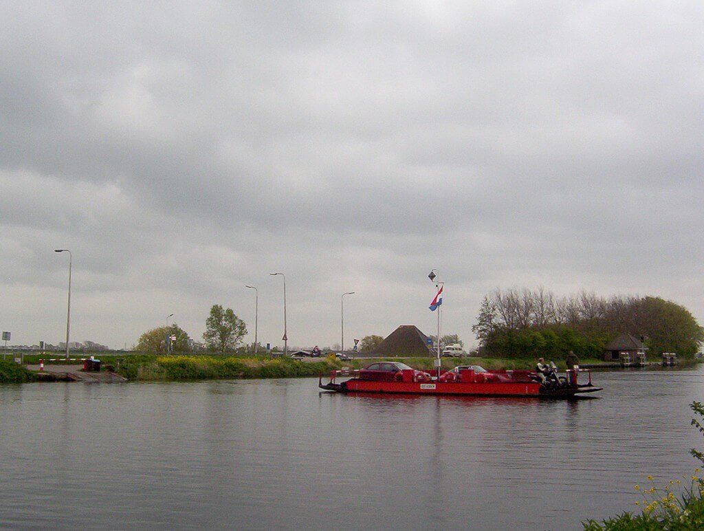 Crossing the River to Zaanse Schans Holland 2