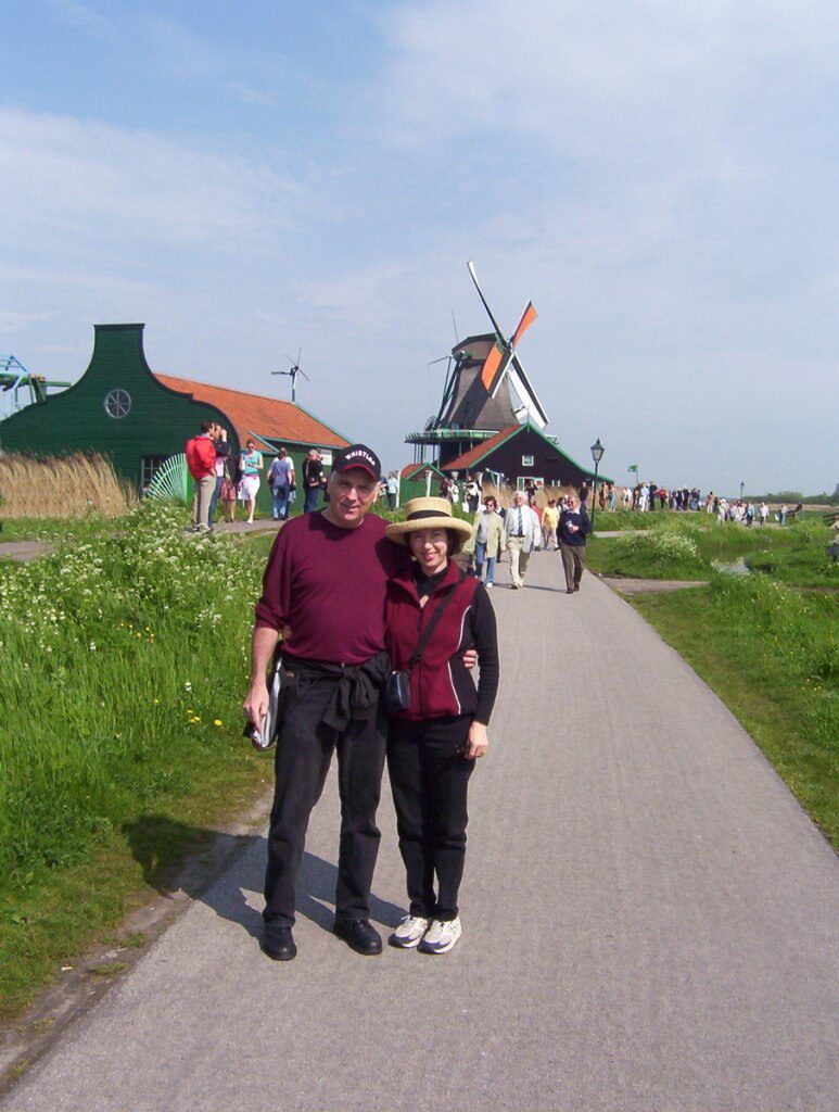 Jean and Bob at Zaanse Schans, the netherlands