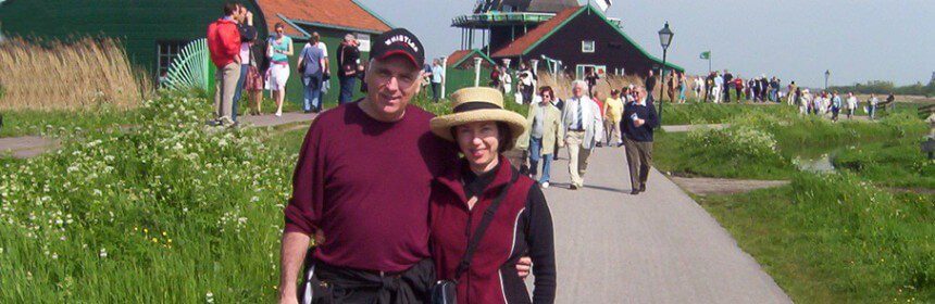 Jean and Bob at Zaanse Schans, the netherlands