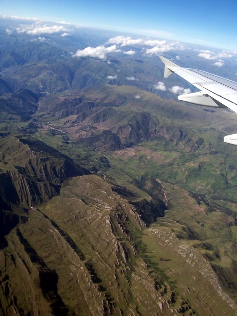 an aerial view of cusco's valley, peru