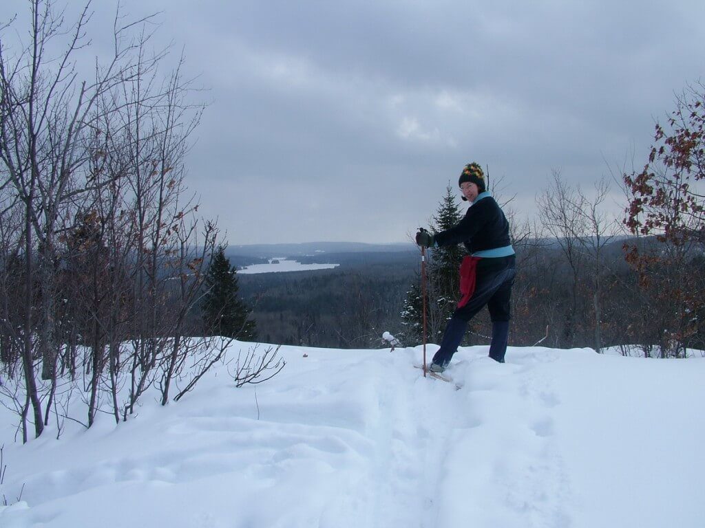 Fraser Lake, leaf lake ski trail, Algonquin Provincial Park, Ontario, Canada