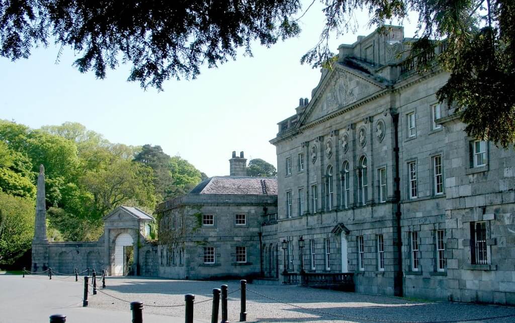 Powerscourt main building at front - Ireland