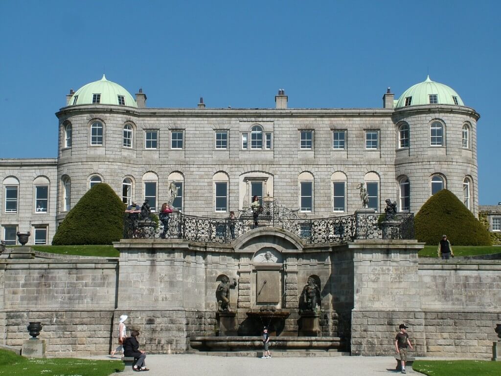 Powerscourt - view of upper deck and house - Ireland
