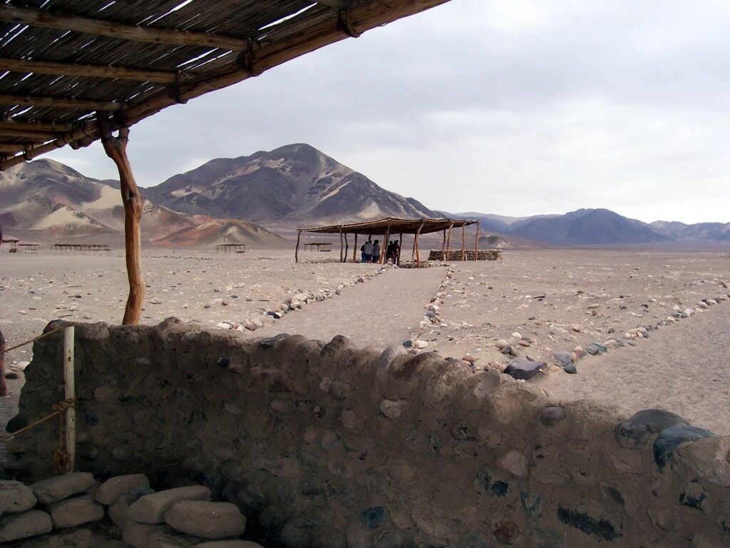 Chauchilla Cemetery south of the city of Nazca in Peru, South America.