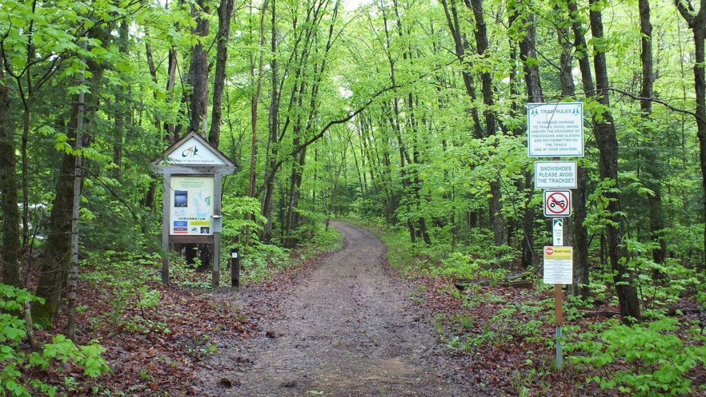 beetle lake trail - spring - oxtongue lake - ontario