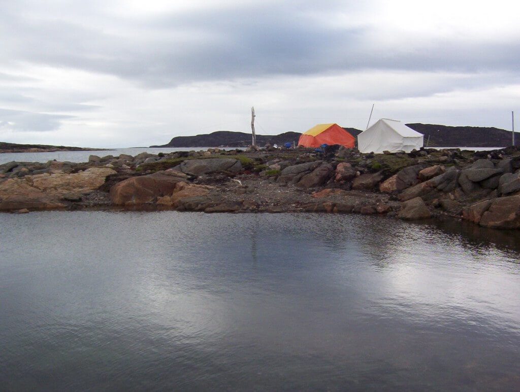 campsite - kerkerten island - nunavut - canada