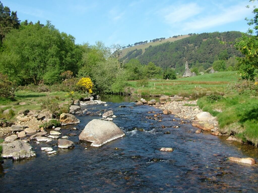 An image of the Glenealo River at Glendalough in County Wicklow, Ireland. Photography by Frame To Frame - Bob and Jean.
