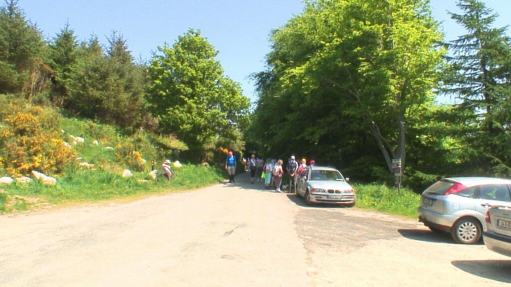 hikers near Lackandarragh Lower pathway - Wicklow - Ireland
