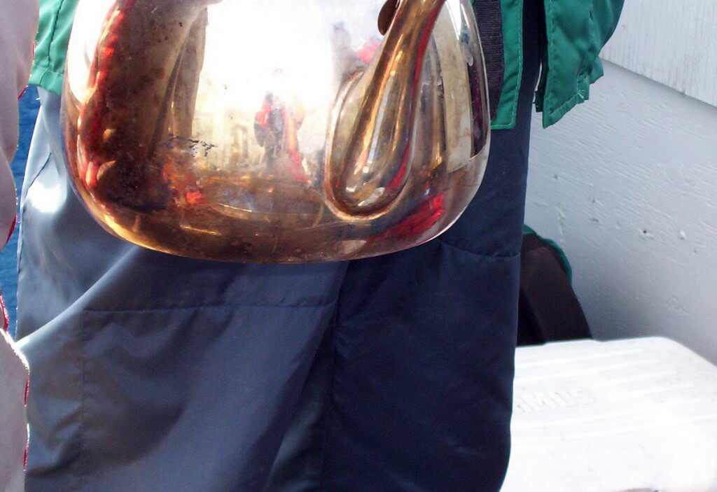 hot water in kettle - off baffin island - nunavut