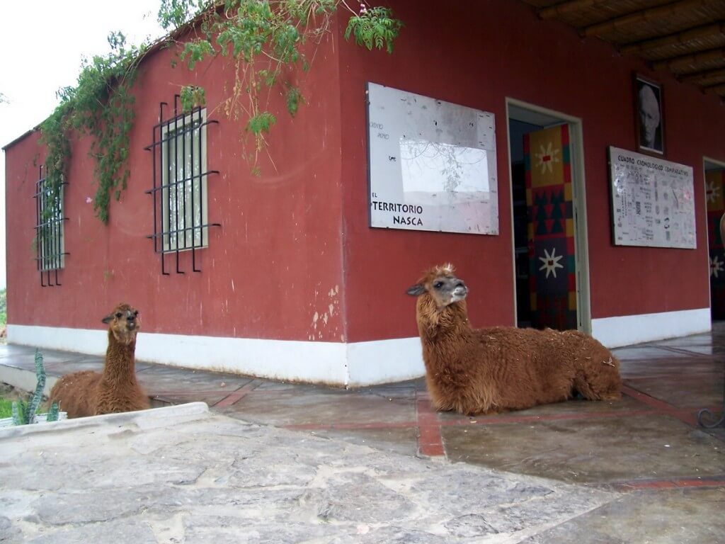 Main building at the Maria Reiche museum near Nazca in Peru, South America