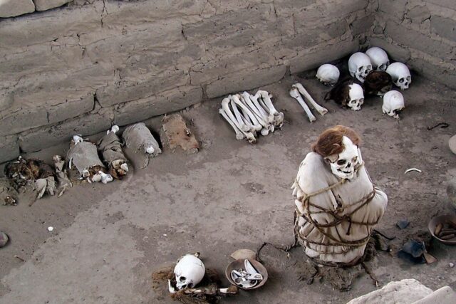 The Mummies of Chauchilla Cemetery near Nazca, Peru