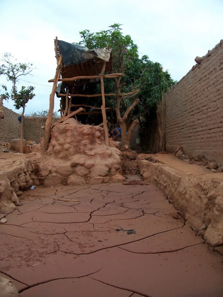 Gold processing pit in Nazca, Peru