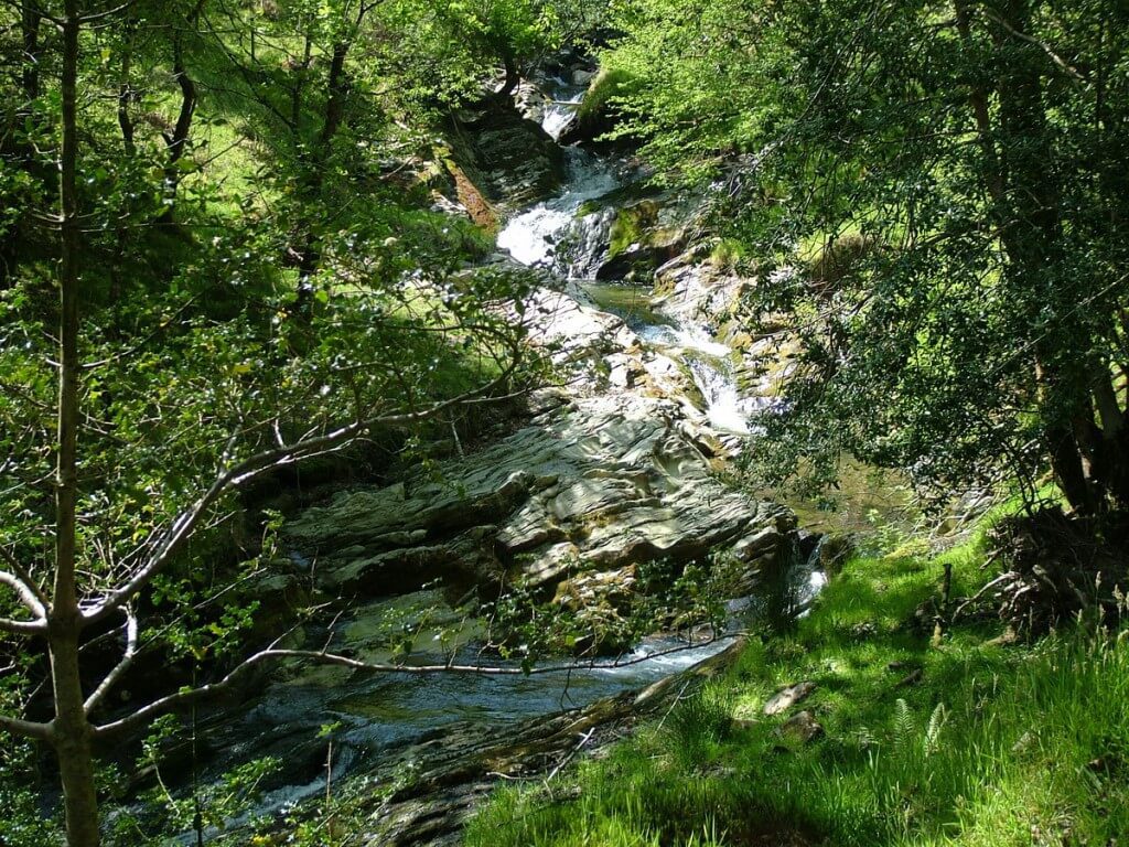 An image of the Poulanass Waterfall in Wicklow Mountains National Park, County Wicklow, Ireland. Photography by Frame To Frame - Bob and Jean.