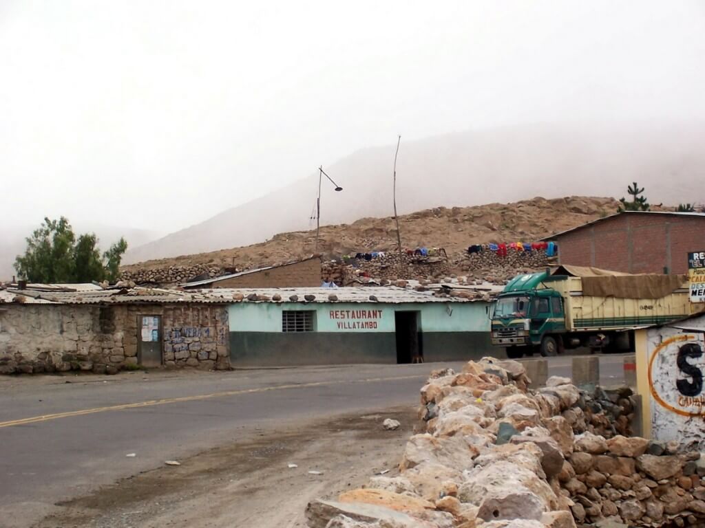 Restaurant along highway 26 near Nazca, Peru, South America