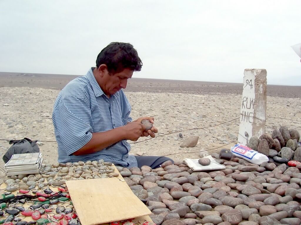 rock carver - nazca lines - peru - south america