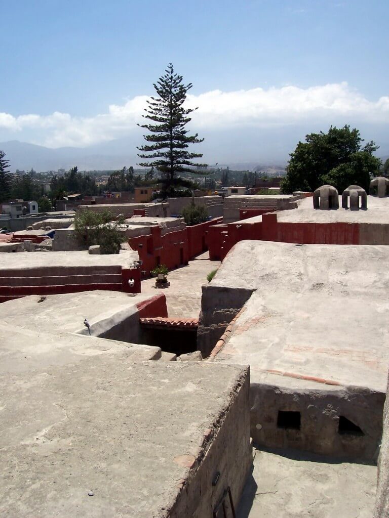 Roof top view of Monasterio de Santa Catalina, Arequipa, Peru