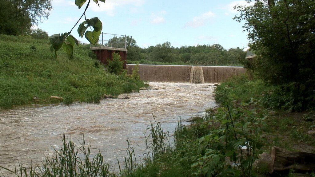 dam on the green river, whitevale, ontario