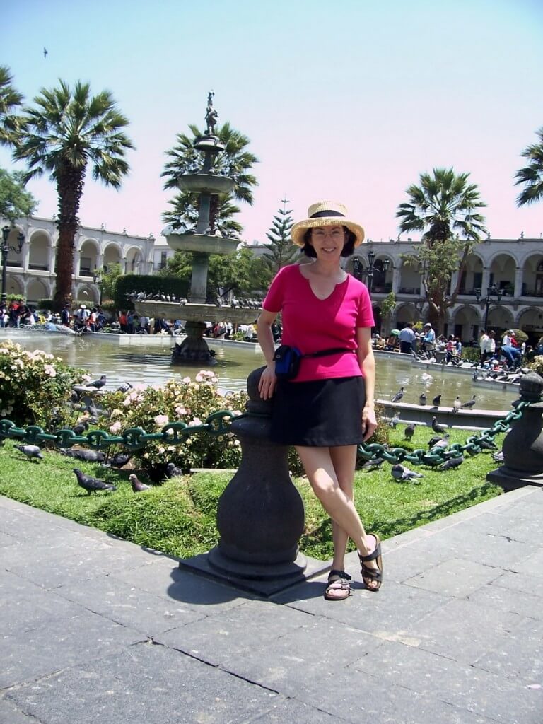 jean in Main Square, Arequipa, Peru