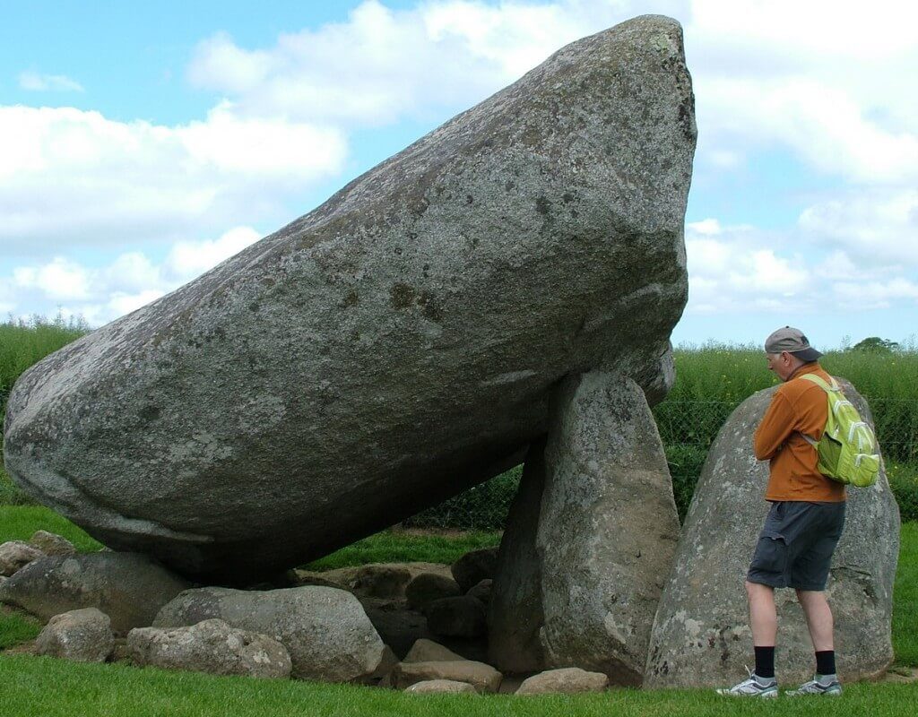  An image of Bob looking at the Brownshill Portal Tomb in County Carlow, Ireland. Photography by Frame To Frame - Bob and Jean.