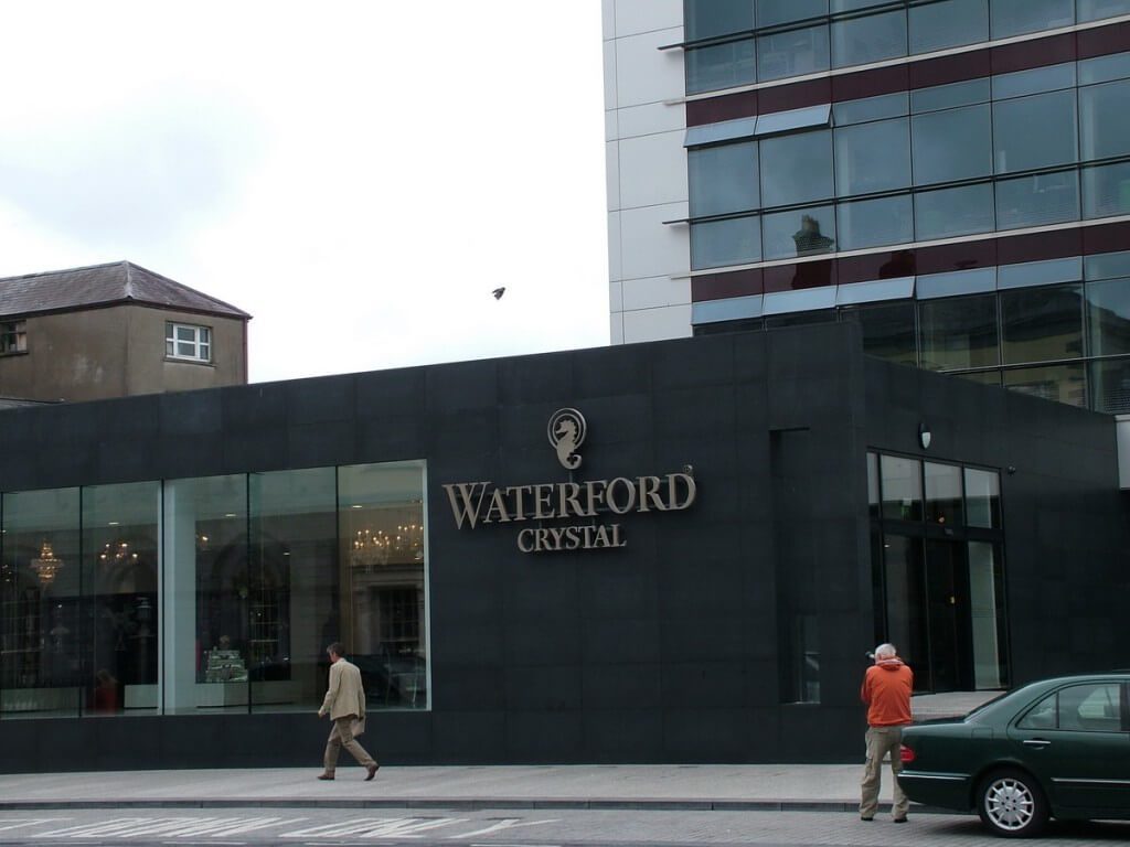 An image of the exterior of House of Waterford Crystal in Waterford, Ireland. Photography by Frame To Frame - Bob and Jean.