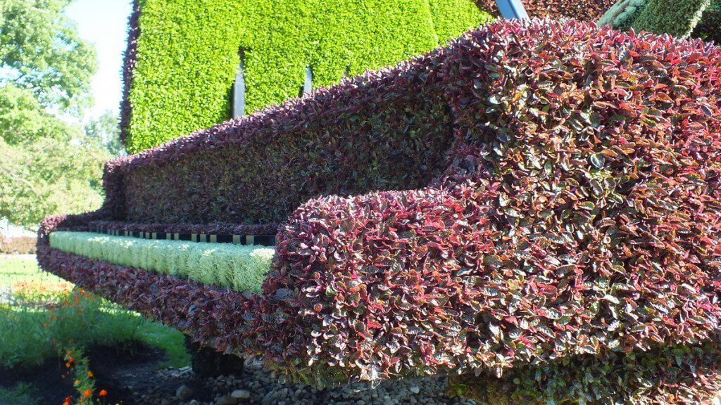 The Piano (closeup of piano keys) - Mosaiculture - Montreal Botancial Gardens