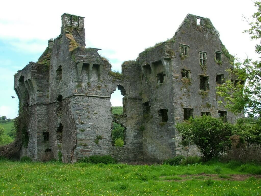 Coppinger's Court ruins, west wall, county cork, Ireland