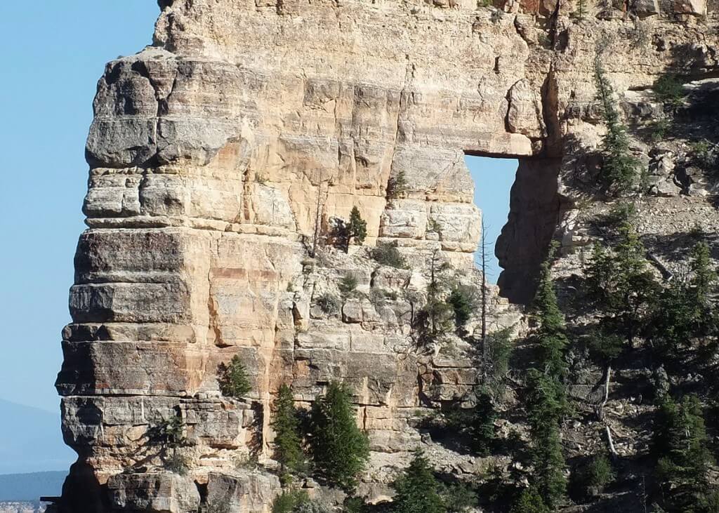 angels window, on north rim, grand canyon, arizona
