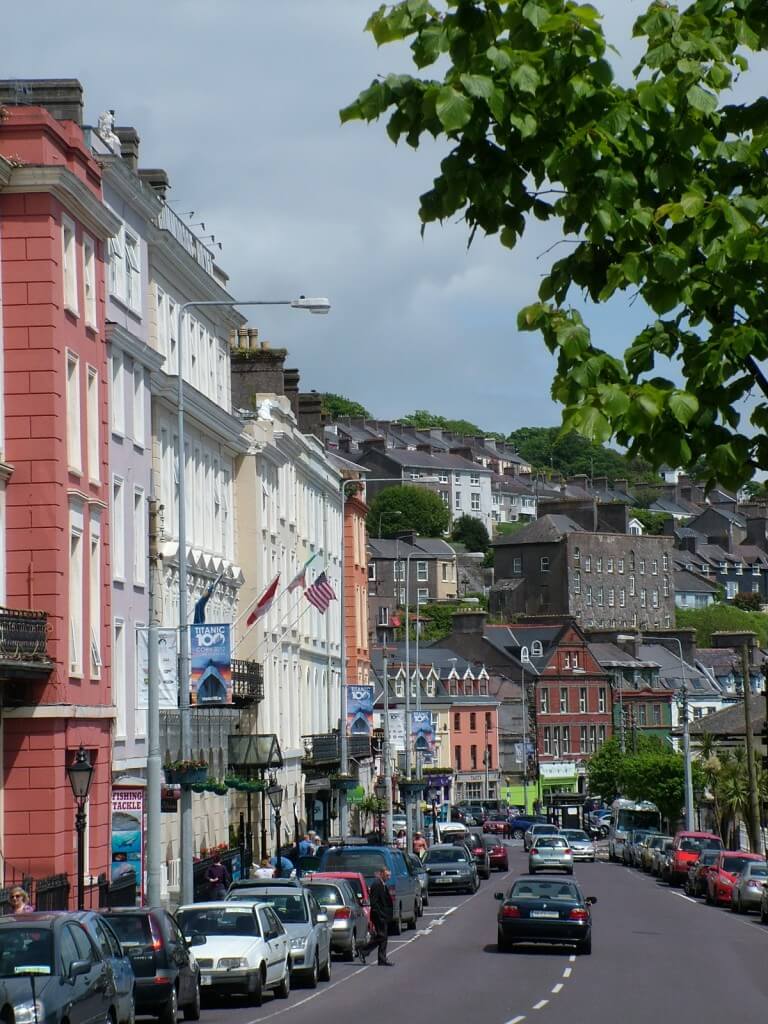 cobh, main street, county cork , ireland