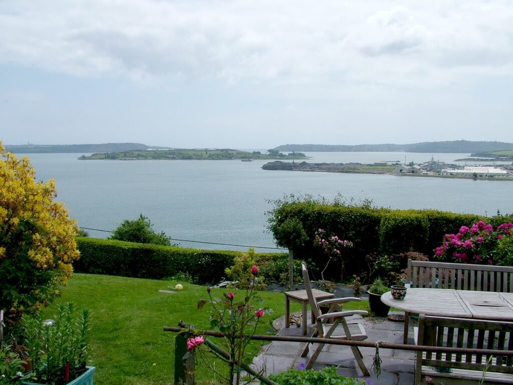 cork harbour, view from amberleigh house, cobh, ireland