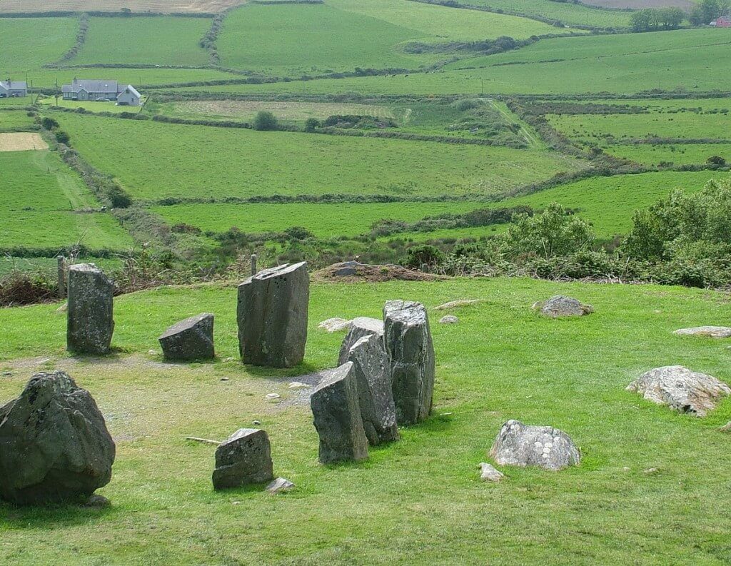 An image of a section of the Drombeg Stone Circle near Glandore in County Cork in Ireland. Photography by Frame To Frame - Bob and Jean.