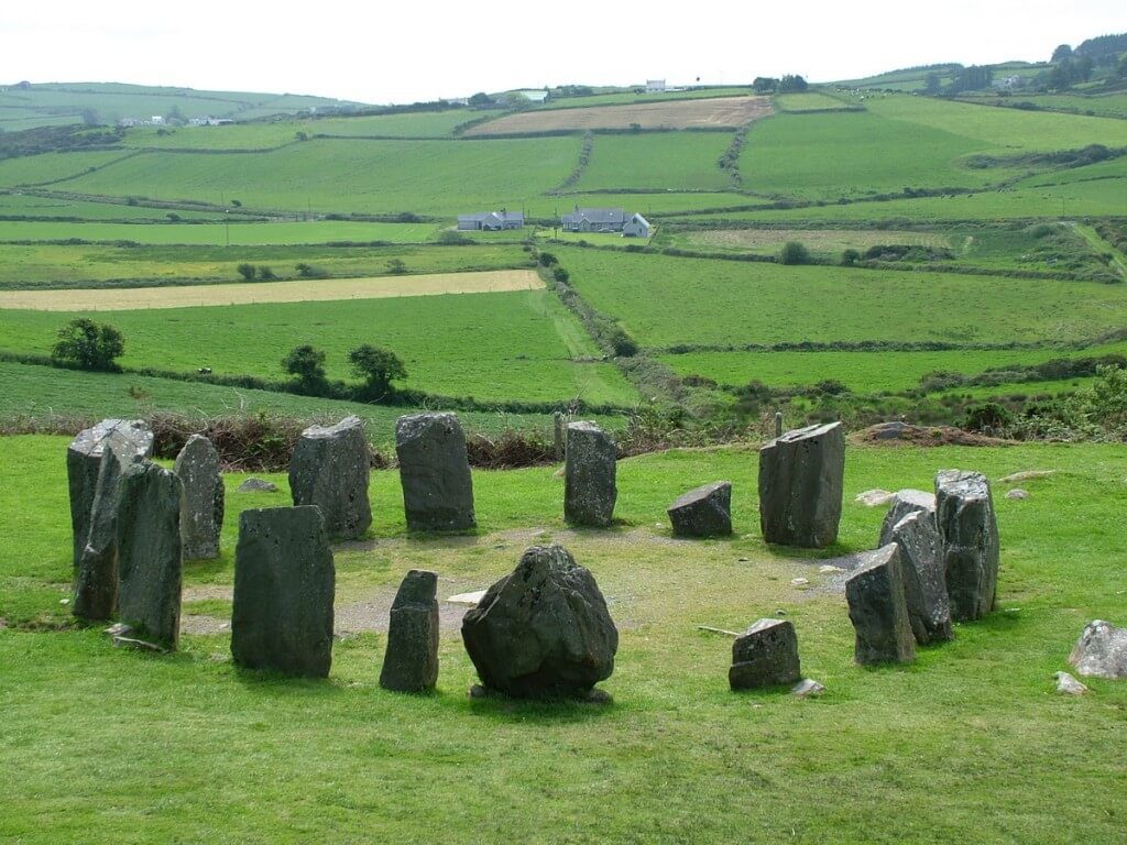 An image of the Drombeg Stone Circle near Glandore in County Cork in Ireland. Photography by Frame To Frame - Bob and Jean.