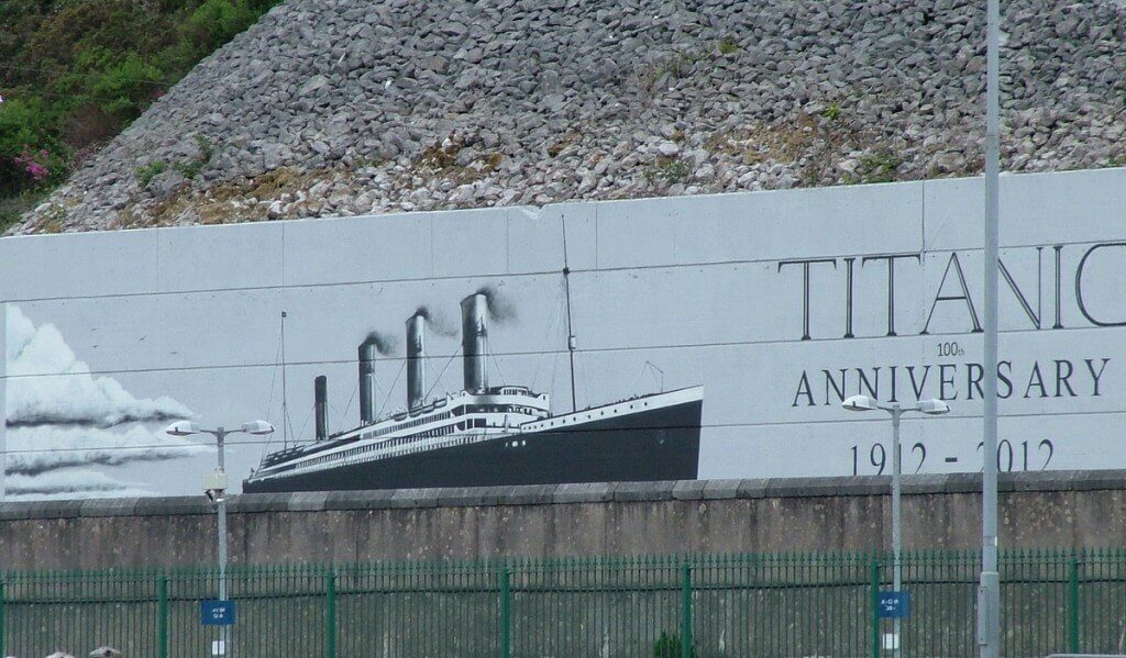 titanic 100th anniversary sign, cobh, county cork, ireland