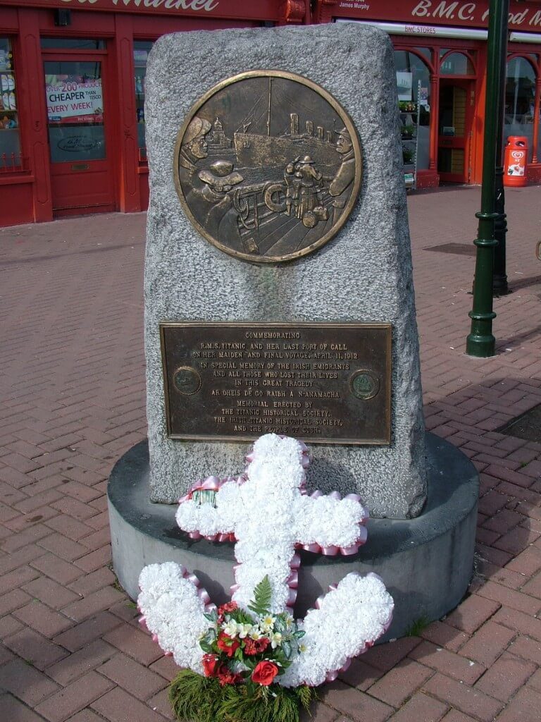 titanic memorial, cobh, county cork, ireland