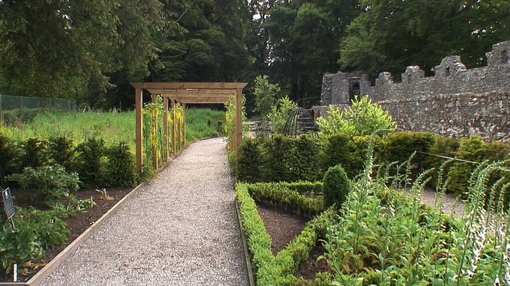 Walkway through the Poison Garden at Blarney Castle in County Cork, Ireland