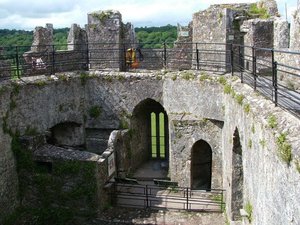 blarney castle interior walls, county cork, ireland