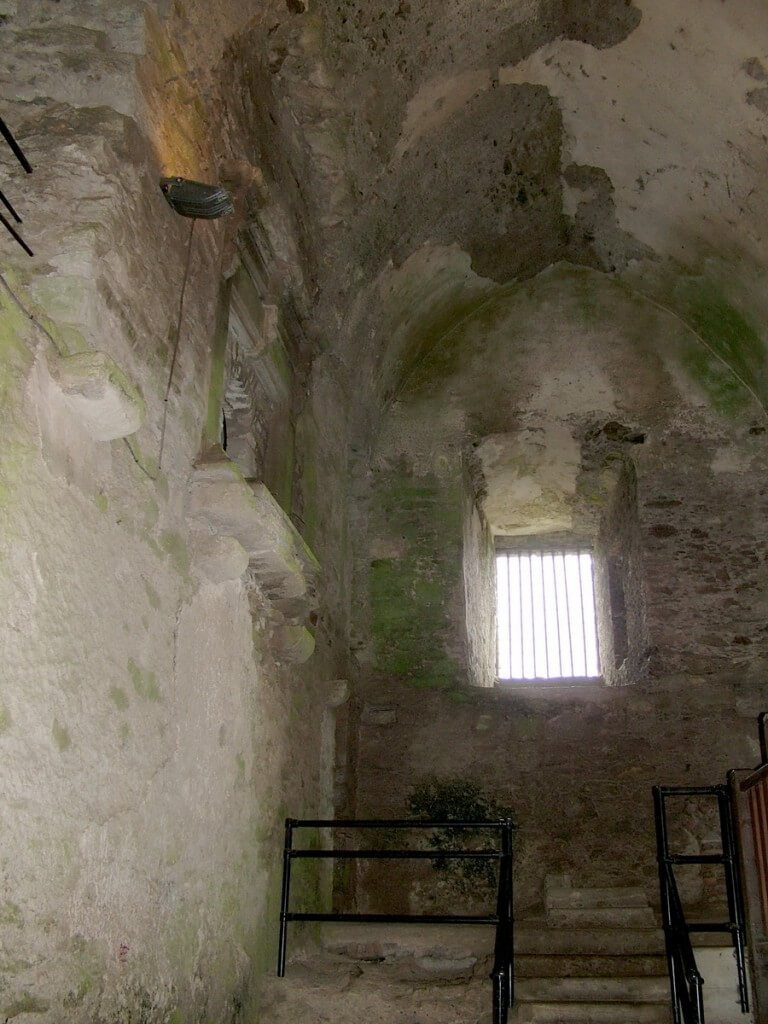 An image of the stone walls inside Blarney Castle near Cork in Ireland. Photography by Frame To Frame - Bob and Jean.