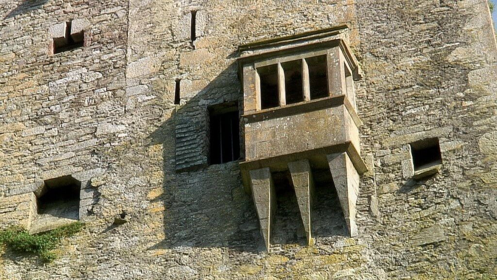An image of a blacony in the wall of Blarney Castle near Cork in Ireland. Photography by Frame To Frame - Bob and Jean.