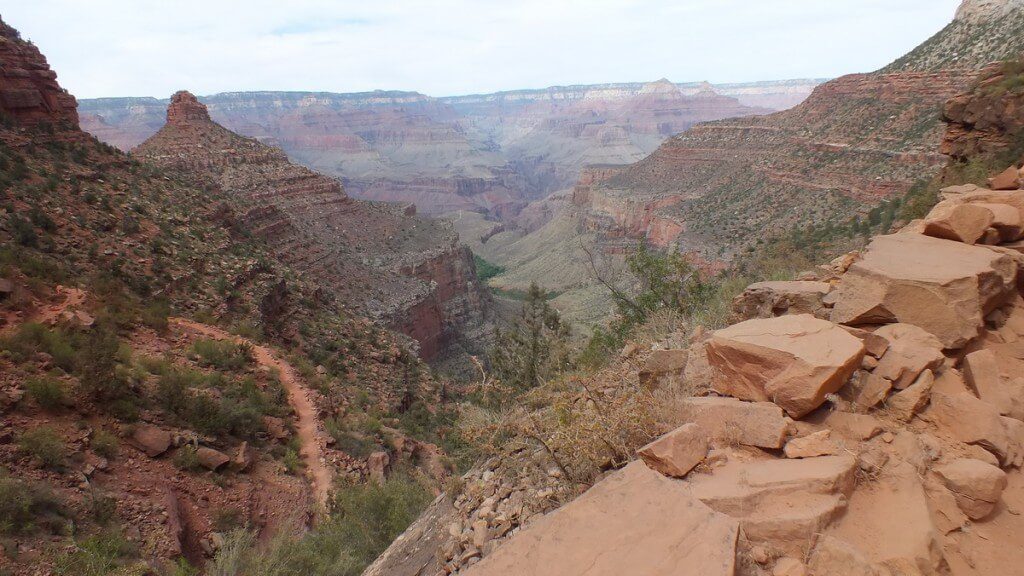 Section of Bright Angel Trail at Grand Canyon National Park, Arizona, U.S.A.