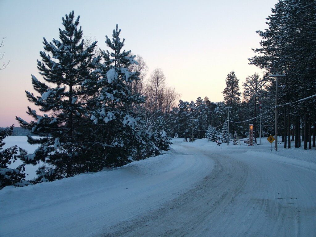 winter at oxtongue lake - ontario
