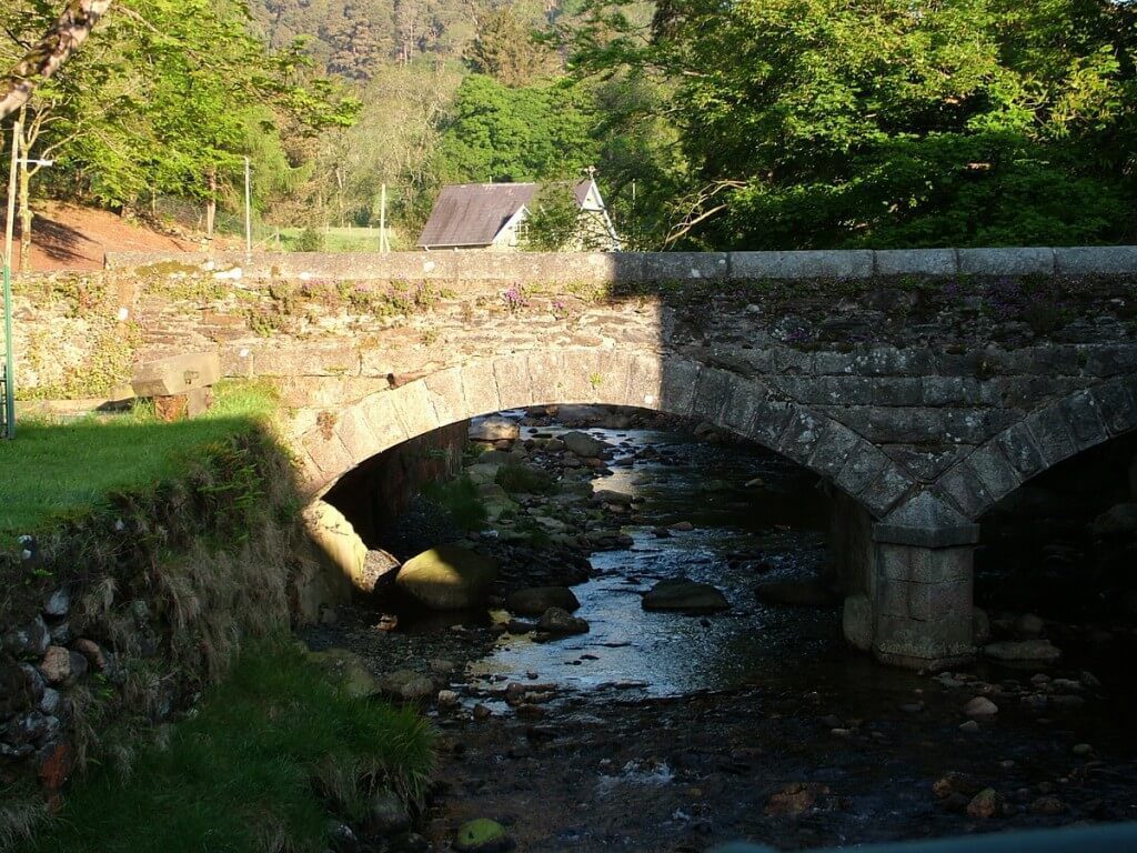 Glendalough stone bridge - Wicklow Mountains - Ireland