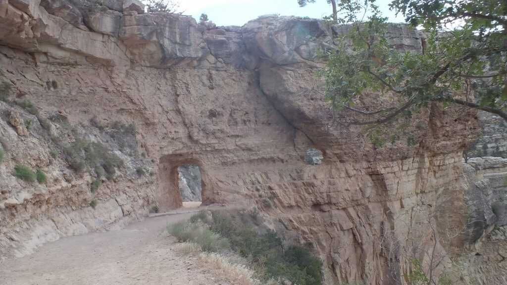bright angel trail at the grand canyon