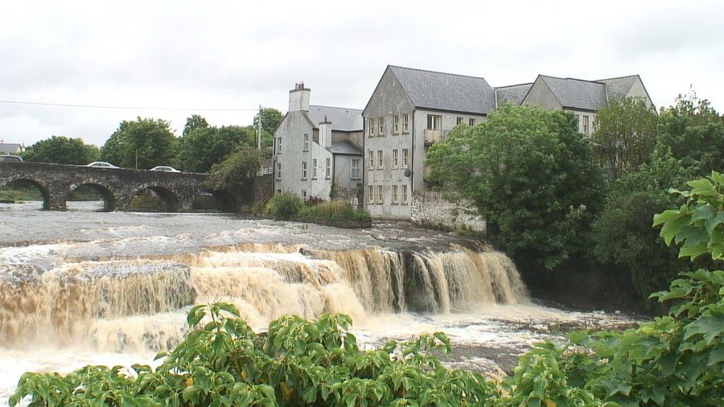 The Cascade waterfalls on the Inagh river in Ennistymon, County Clare, Ireland