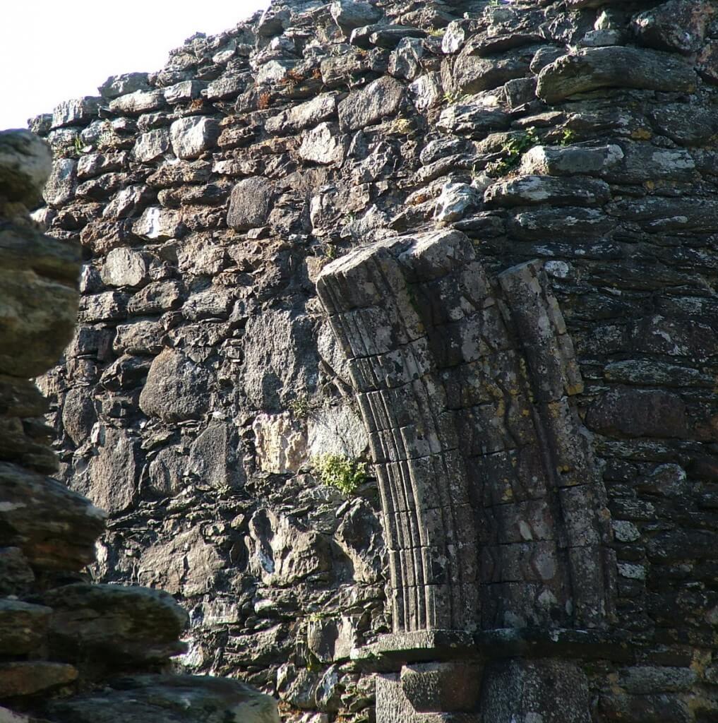 entrance to glendalough cathedral - ireland