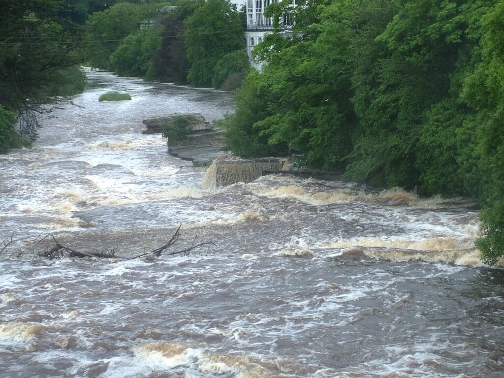 Inagh river in Ennistymon, County Clare, Ireland