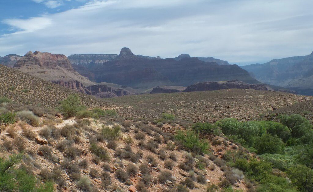 the hiking trail to Plateau Point at the Grand Canyon