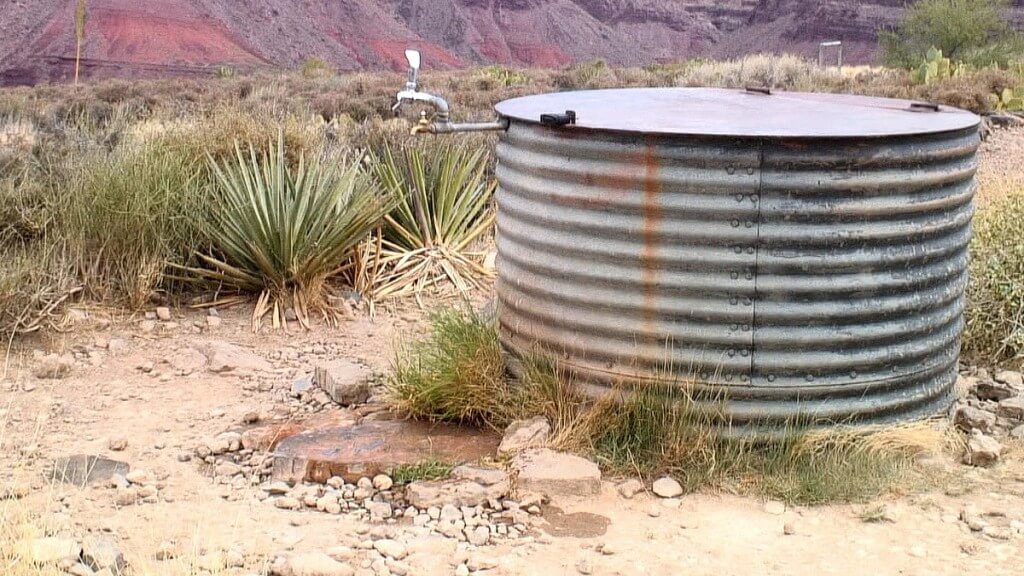 water on plateau point hiking trail