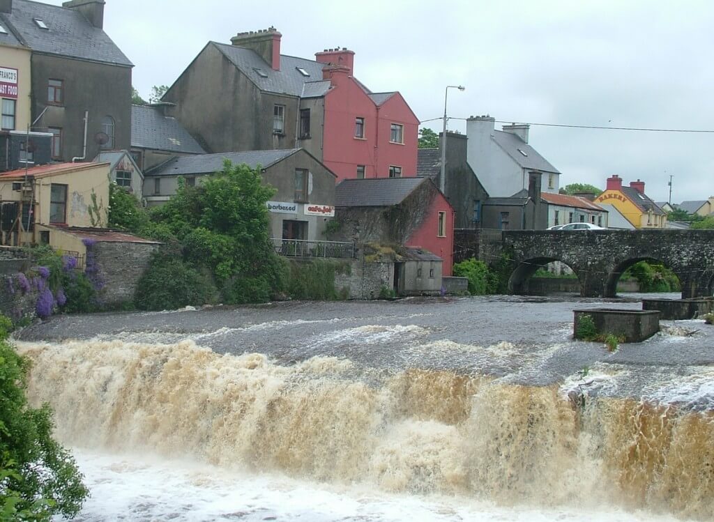 The Cascades waterfalls in Ennistymon, County Clare, Ireland